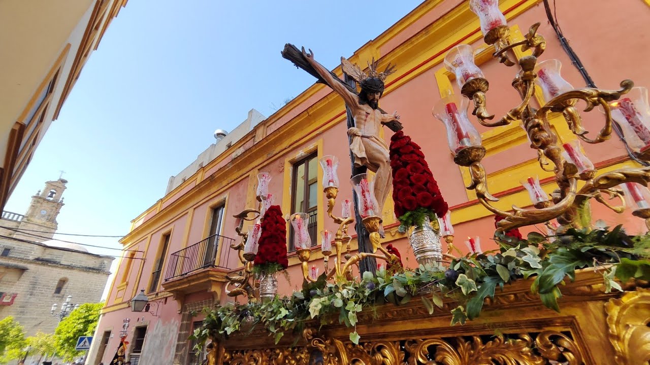 Cristo de las Almas (Sacramental de Santiago), salida, Sábado Santo Jerez 2023