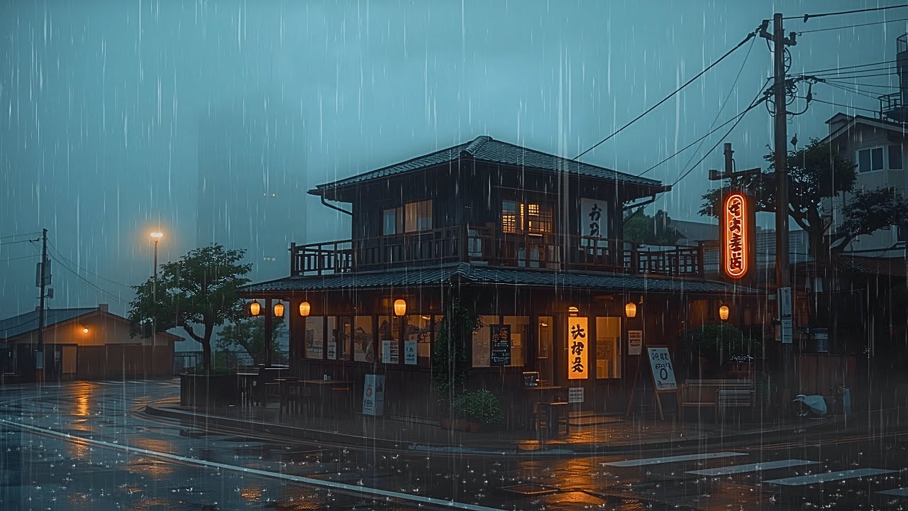 80s & 90s Lofi Beats To Cozy up for a Productive Night 🌧️ Rainy Days in Tokyo Coffee Shop | Mix