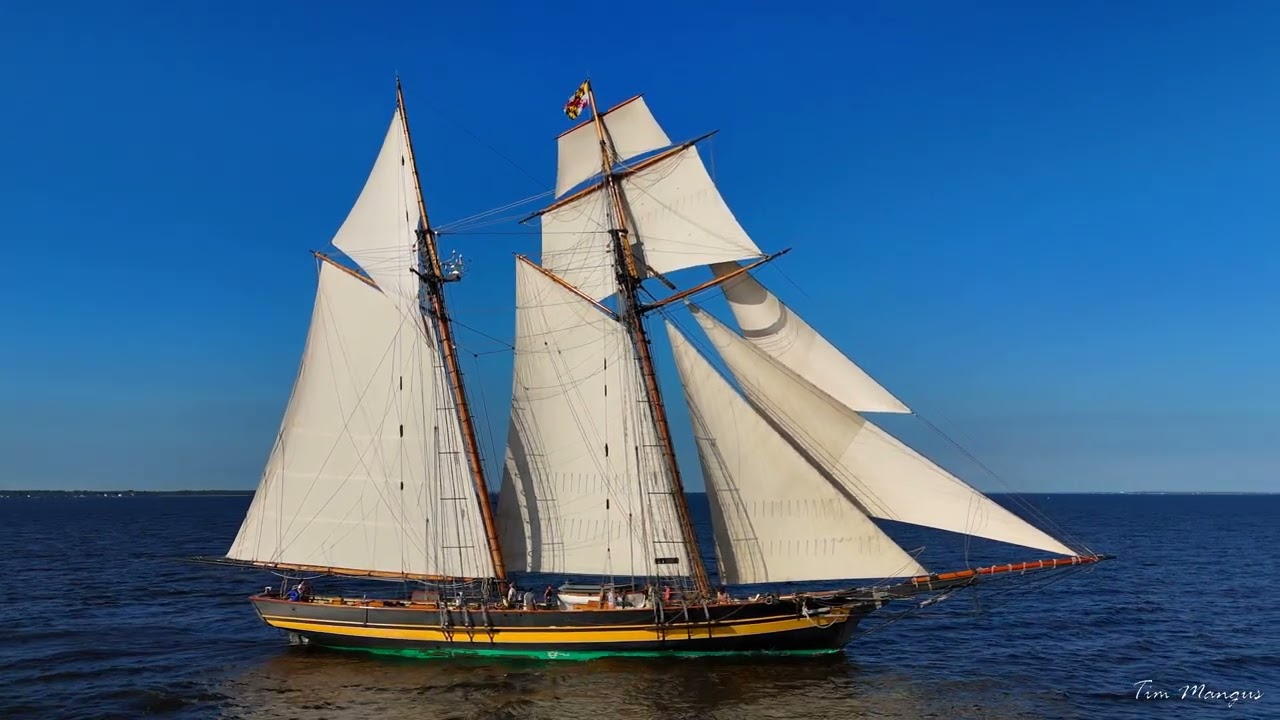 Schooner Race Under Sail