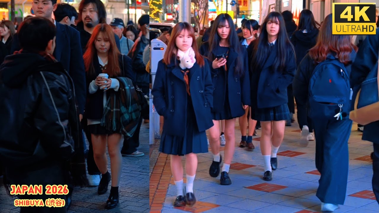 4K HDR Japan travel 2026 | Walk in Shibuya (渋谷) Tokyo Japan | City ambience Nature for relaxing