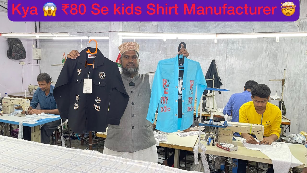 Kids Shirts Manufacturer In Dharavi Mumbai | Kids Clothes Market |