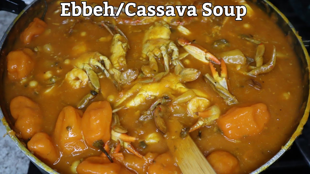 Gambia's  number 1 street food/ Ebbeh/ Cassava soup