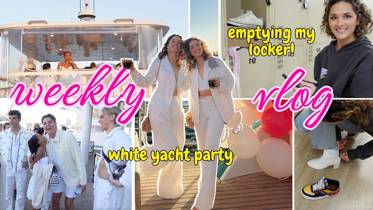 WEEKLY VLOG! white yacht party, baby room reveal, shopping haul | Hogan Twins