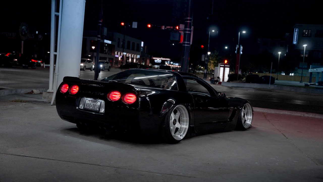 Street drifting Corvette C5 goes wrong
