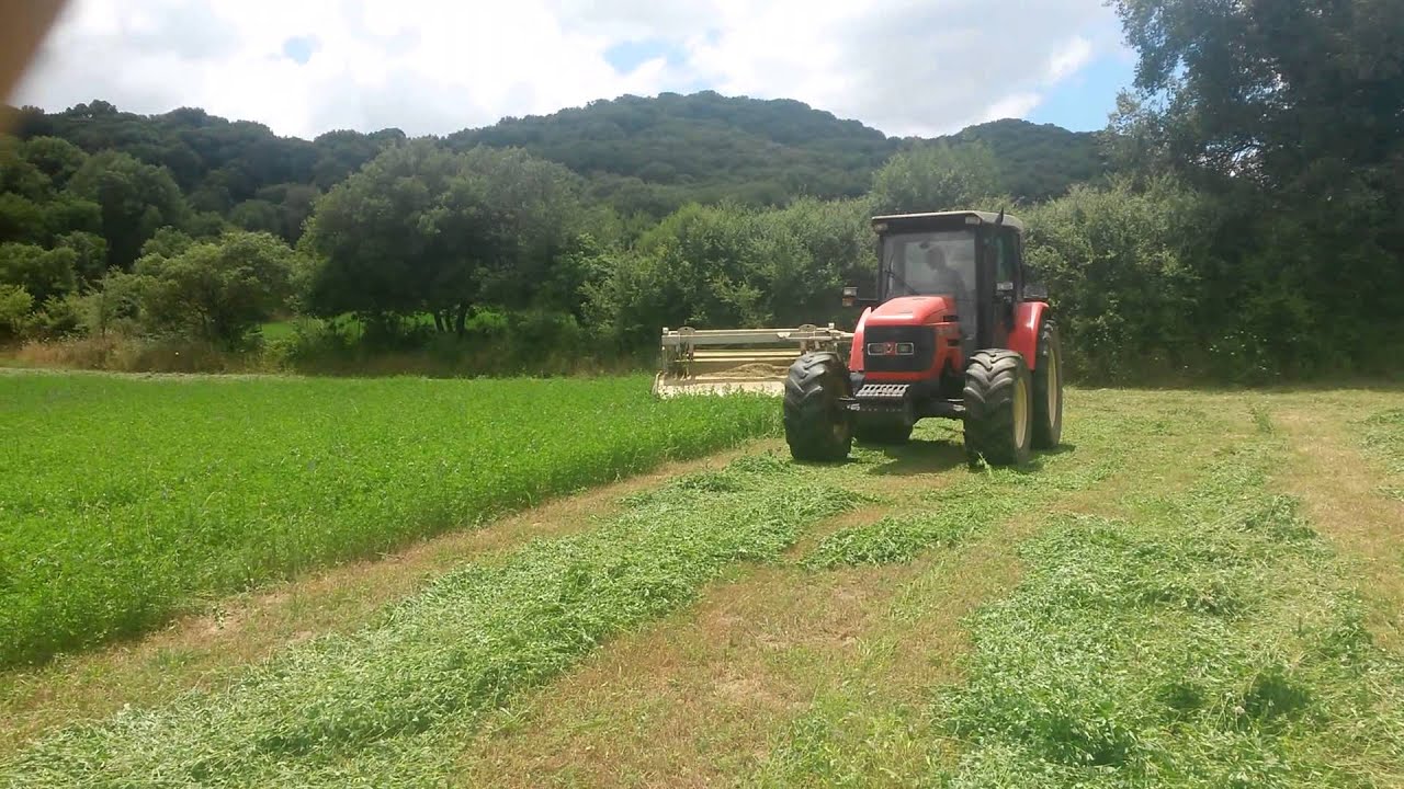 Same silver 90 - claas disco 3000 mowing