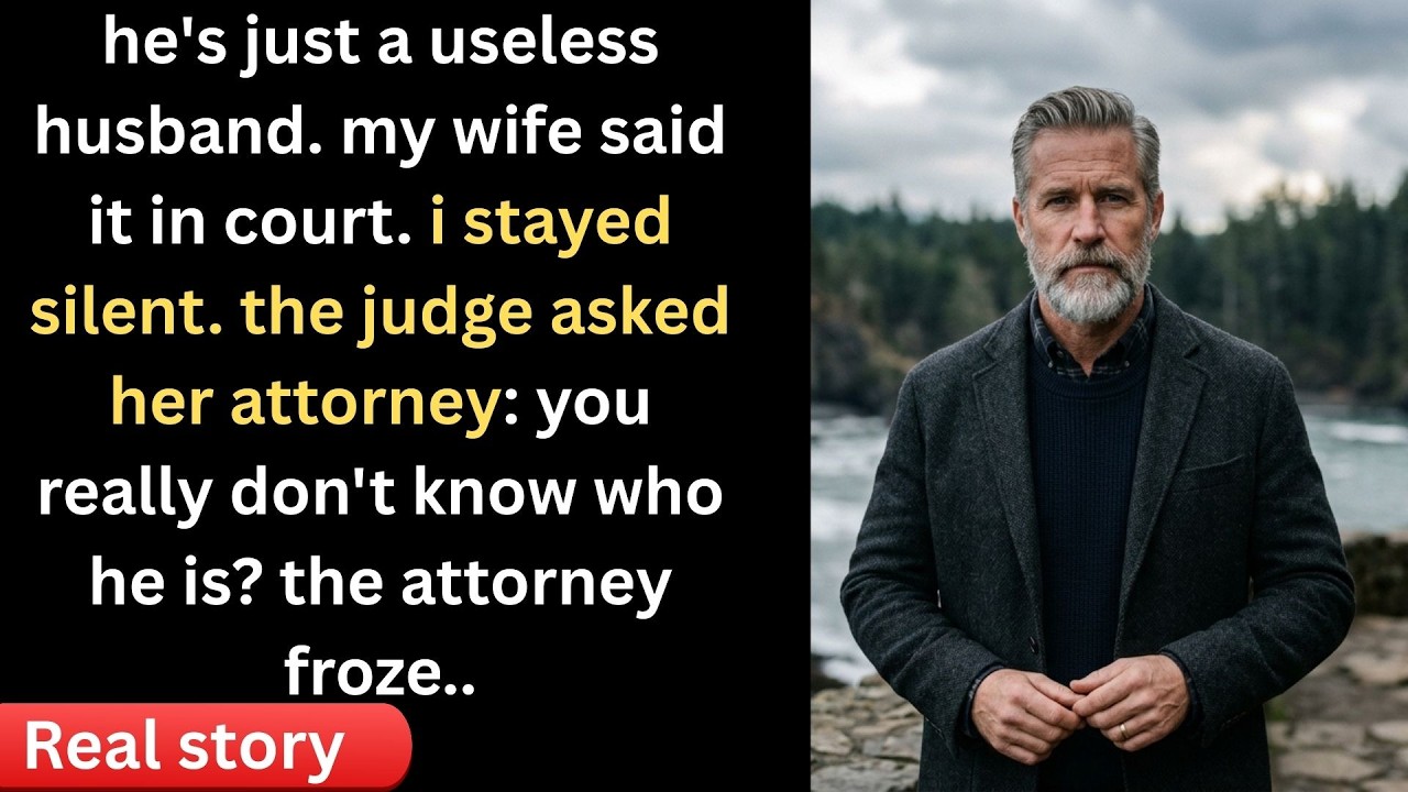 My Wife Called Me a &ldquo;Useless Husband&rdquo; in Court &mdash; Until the Judge Asked Her Lawyer Who I Really Was