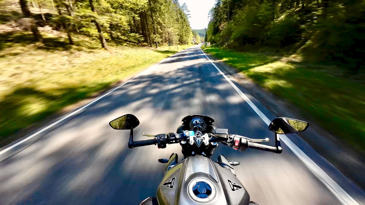 Raw POV Triumph Street Triple 765r 2023 [4K] - Pure Sound Chill Ride