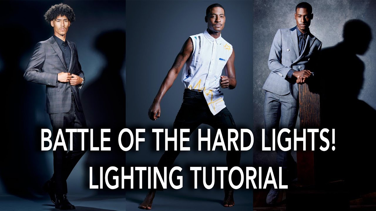 Studio Lighting Tutorial: The Battle of the Hard Lights! 7' Grid Reflector v. Paraboloic v. Fresnel