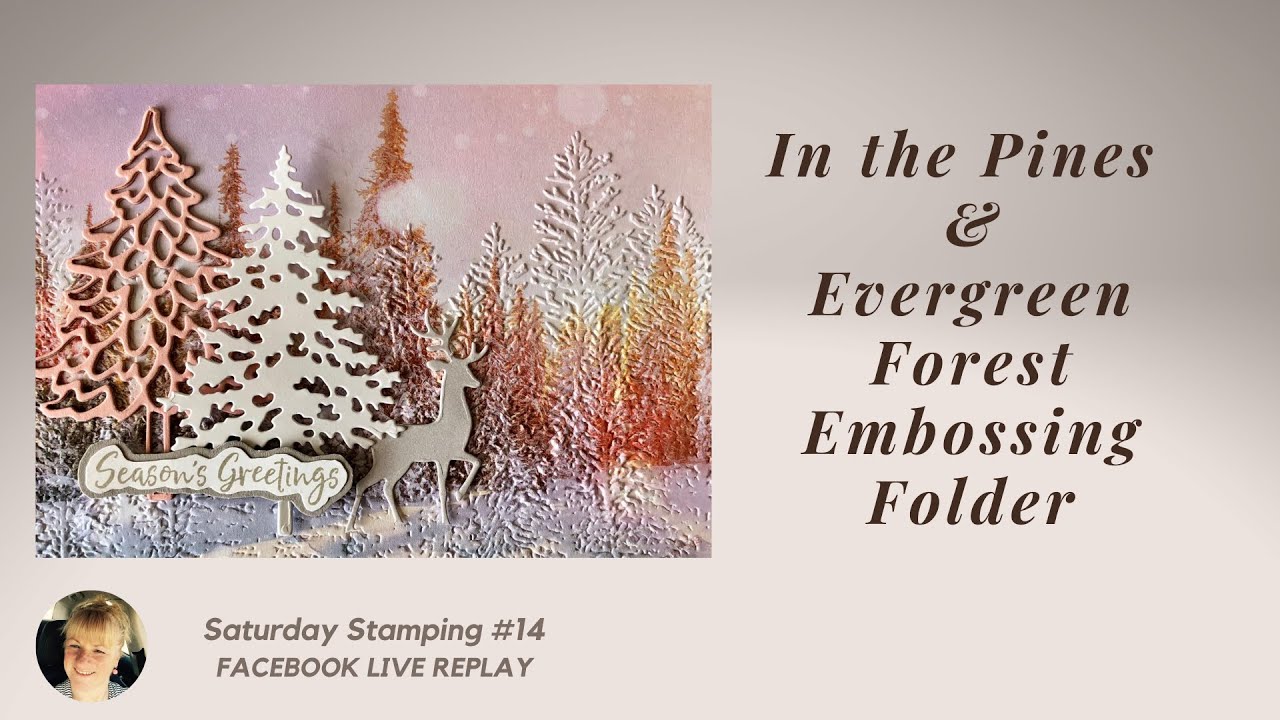 In the Pines & Evergreen Forest embossing folder