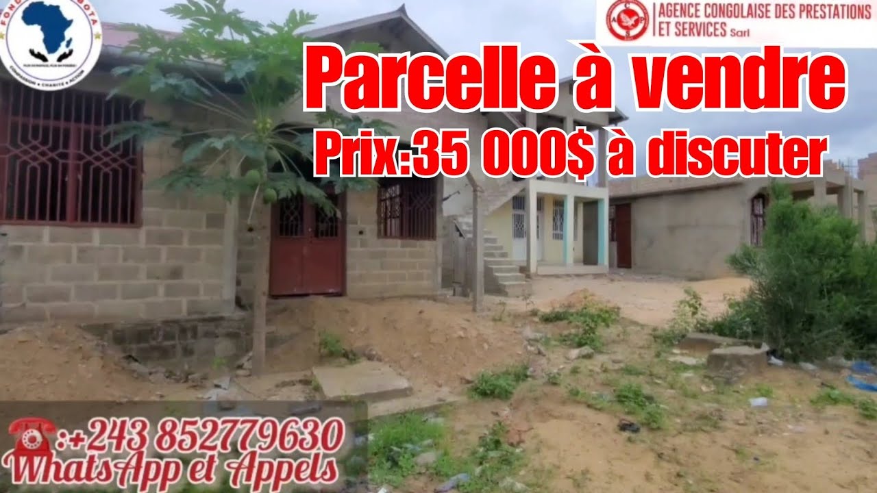👉PRIX:35 000$ À DISCUTER ;TERRAIN DE 320m² SOIT 15m/22 À KINSHASA AU QUARTIER MUSANGU