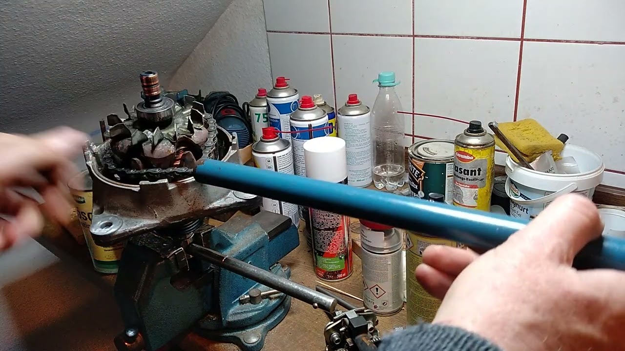 Lichtmaschine Freilauf / Riemenrad lösen mit Eigenbau-Werkzeug