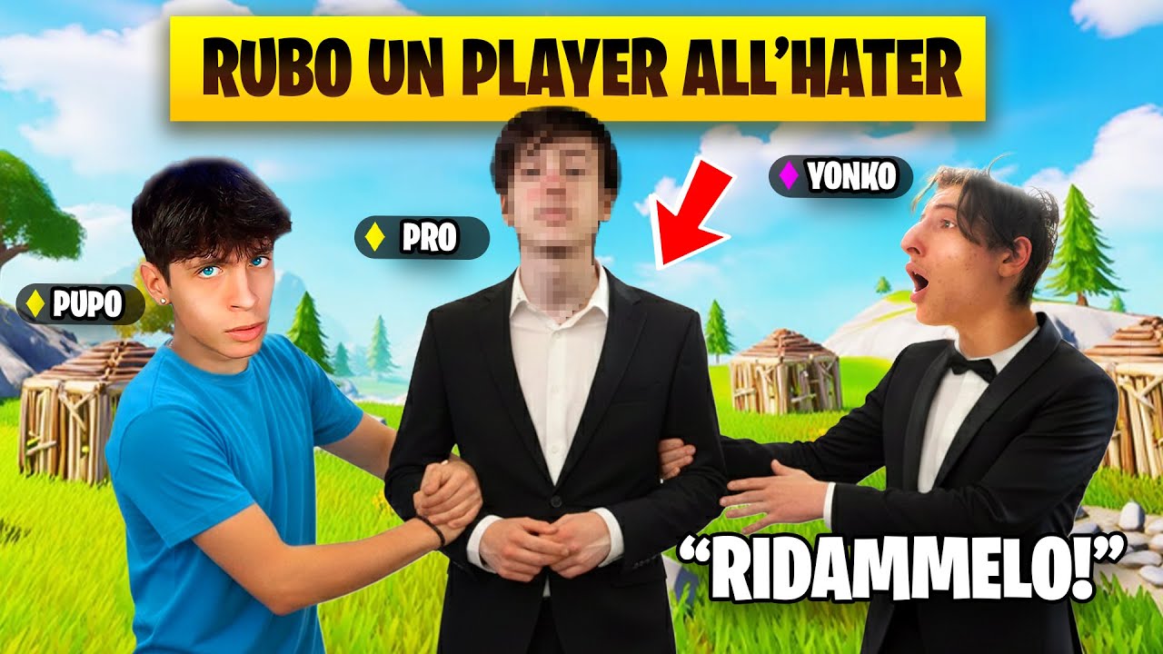 RUBO IL MEMBRO PIU FORTE DEL TEAM DEL HATER E IMPAZZISCE..