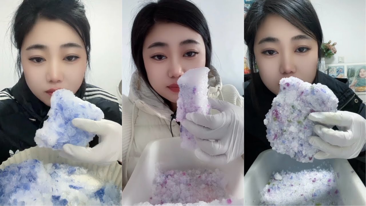 Crushed Ice Eating ASMR | Ice Eating 