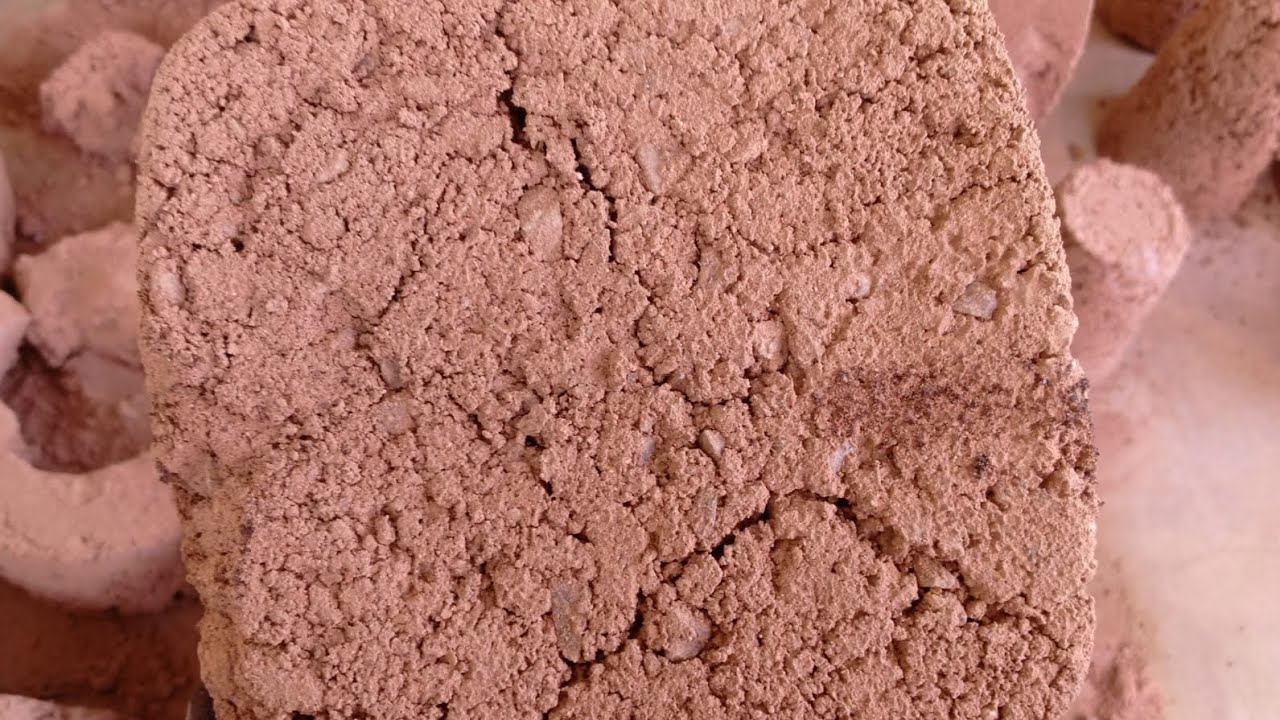 Smashing crumbling of crunchy crispy Red Sand dry floor and water pool crumbling❤️dusty satisfying🔥🔥