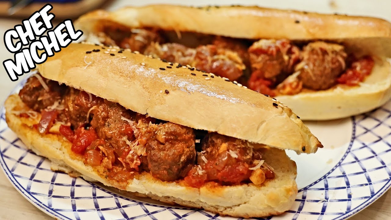 SANDWICH aux boulettes de viande et sauce tomate | De A à Z