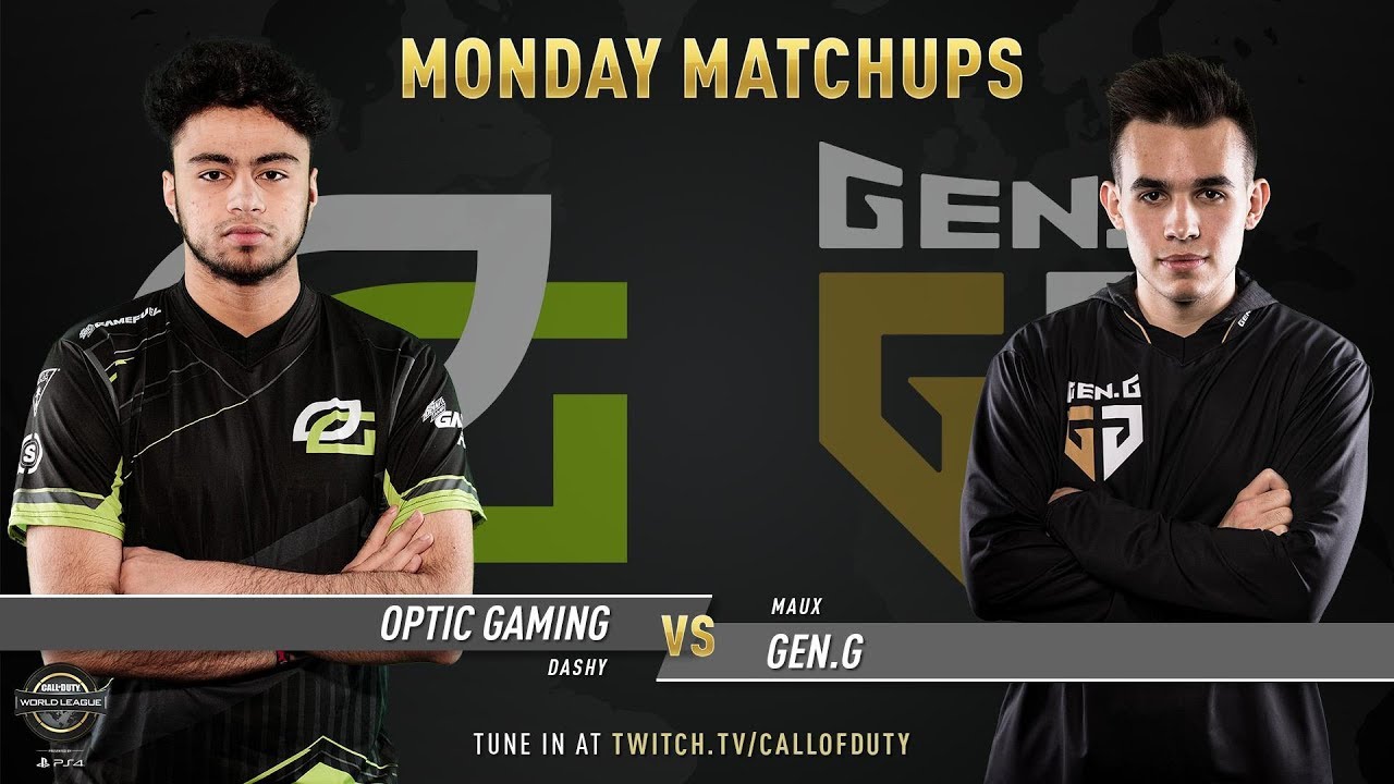 Optic Gaming vs Gen.G | CWL Pro League 2019 | Division A | Week 7 | Day 1