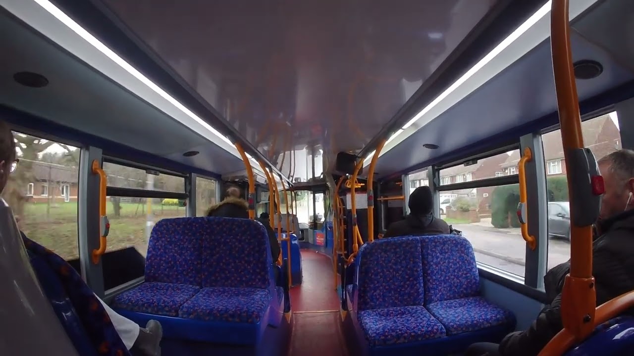 Journey on the London Bus route 96 from Bluewater to Dartford