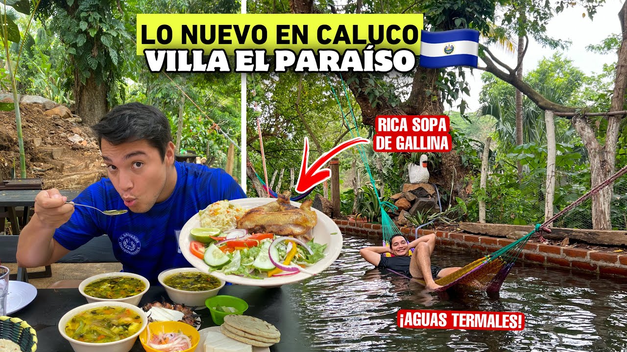 ¡LO NUEVO en CALUCO SONSONATE! 🇸🇻🤤 Restaurante con AGUAS TERMALES
