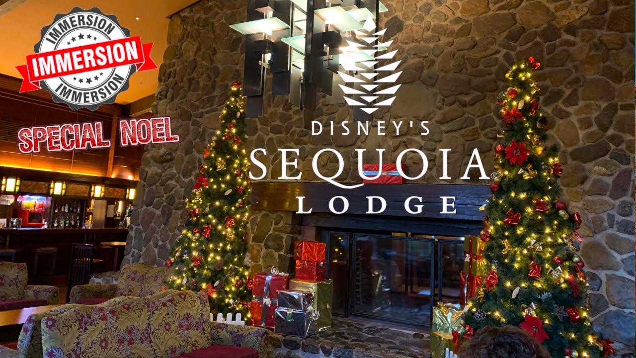 FULL TOUR HOTEL DISNEY'S SEQUOIA LODGE SAISON DE NOEL A DISNEYLAND PARIS