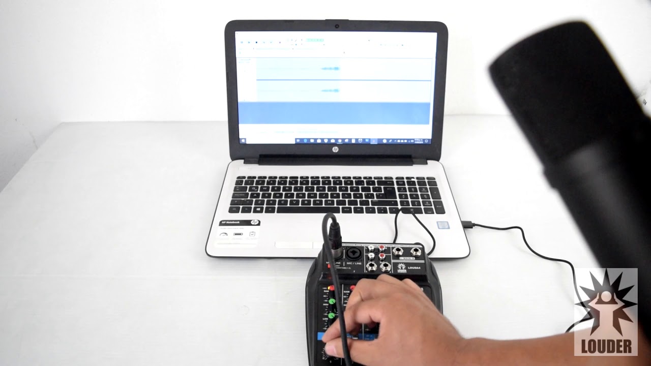 Interfaz Interface De Audio Usb Bluetooth Mezcladora 4 Ch Louder
