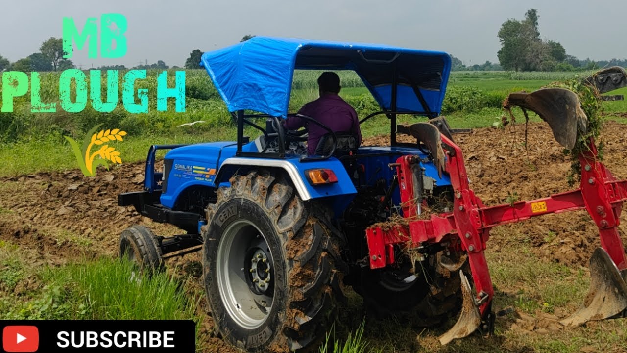 Tractor WithREVERSIBLE MB PLOUGH FOR 40 - 42 HP TRACTOR 🌾 