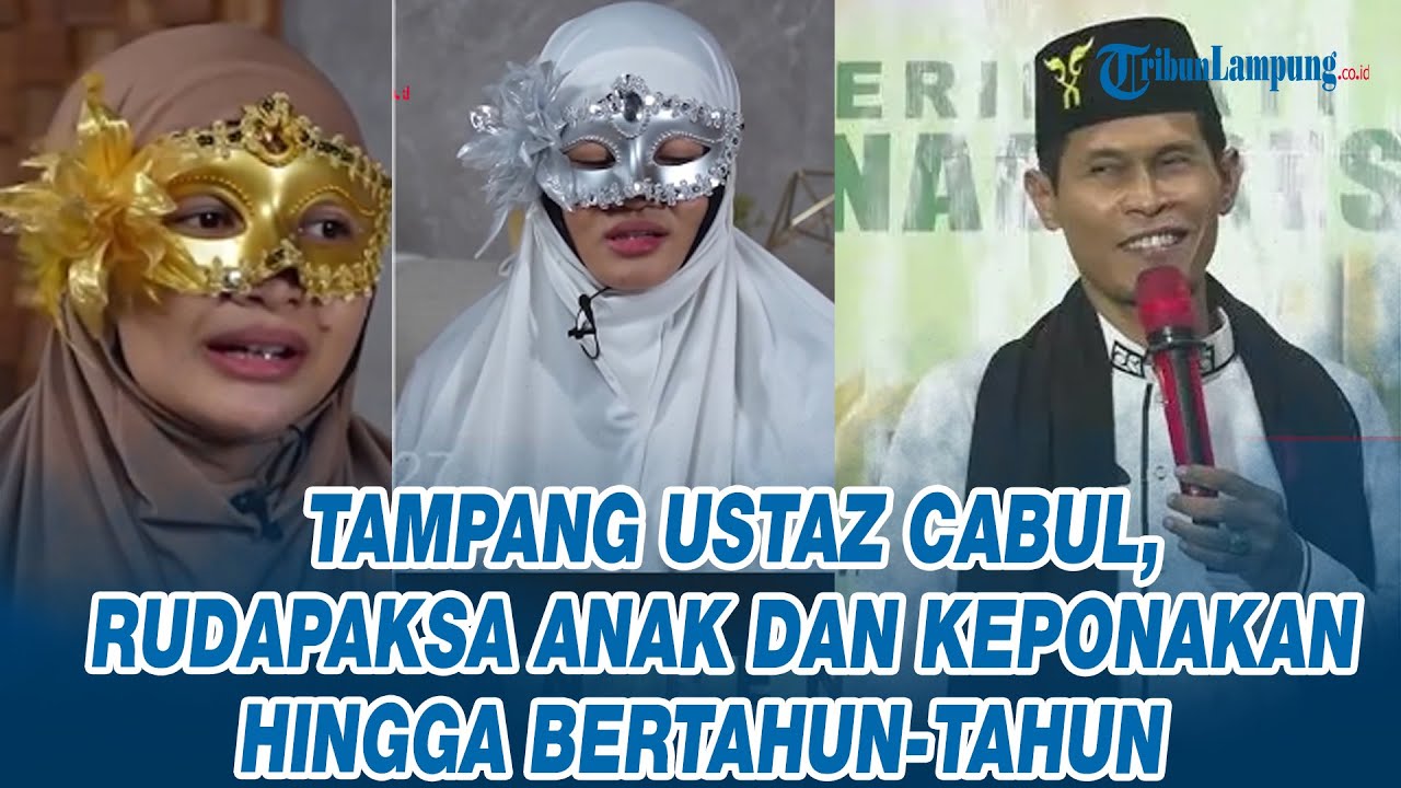 Tampang Ustaz Cabul, Rudapaksa Anak dan Keponakan hingga Bertahun-tahun
