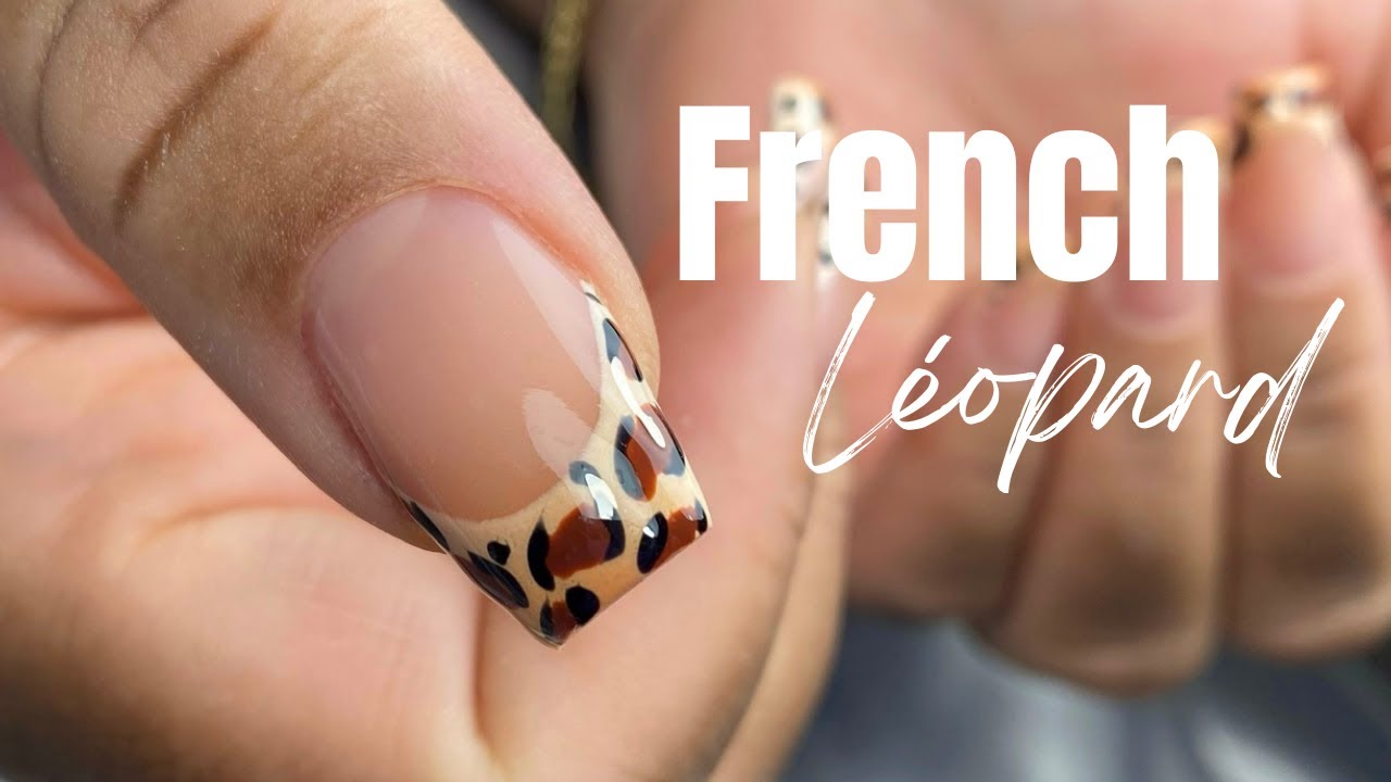 TUTO GEL - UNE SUBLIME FRENCH LÉOPARD ! (dégradé à l'airbrush, motif à main levée)