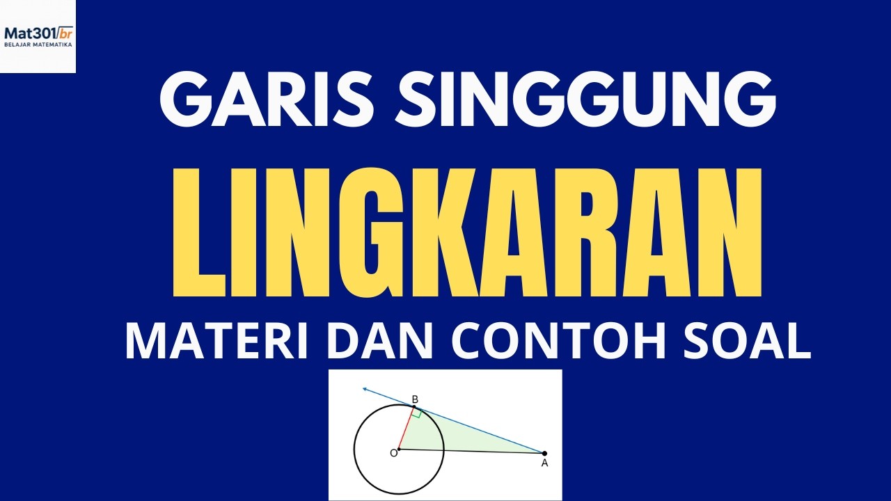 CARA MENENTUKAN PANJANG GARIS SINGGUNG LINGKARAN - RUMUS + CONTOH SOAL LENGKAP | SMA KELAS XI