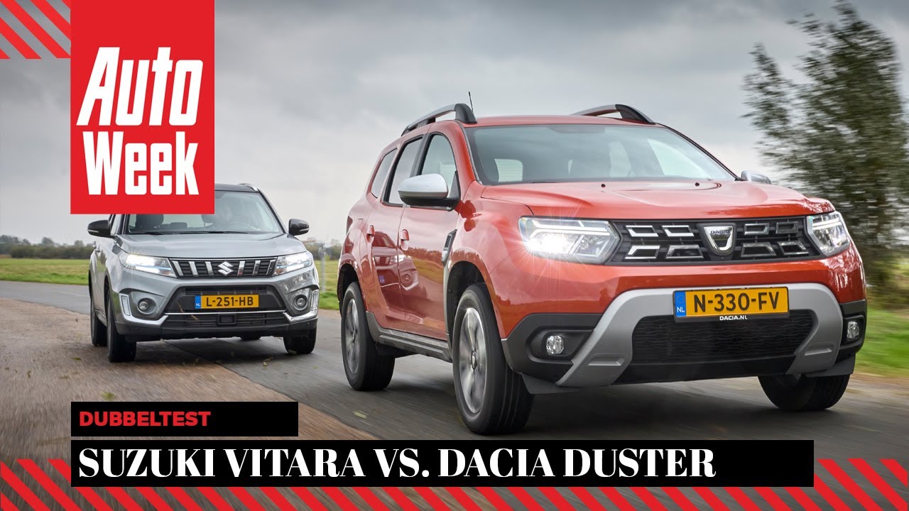 Dacia Duster vs. Suzuki Vitara- AutoWeek Dubbeltest - English subtitles