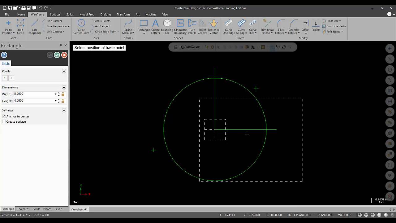 Mastercam 2017 to 2022 Tutorial #2: geometry, attributes, color, level, quickmask