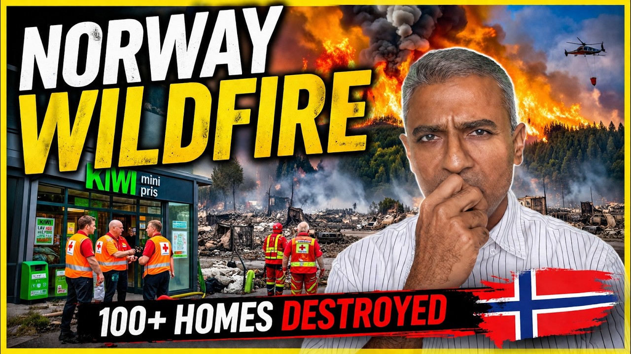 Norway Wildfire Destroys Over 100 Homes as Firefighters Battle Massive Blaze