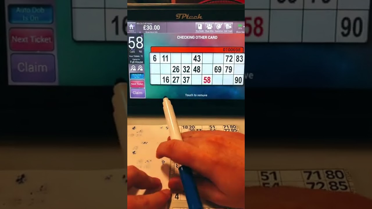 Afternoon bingo session