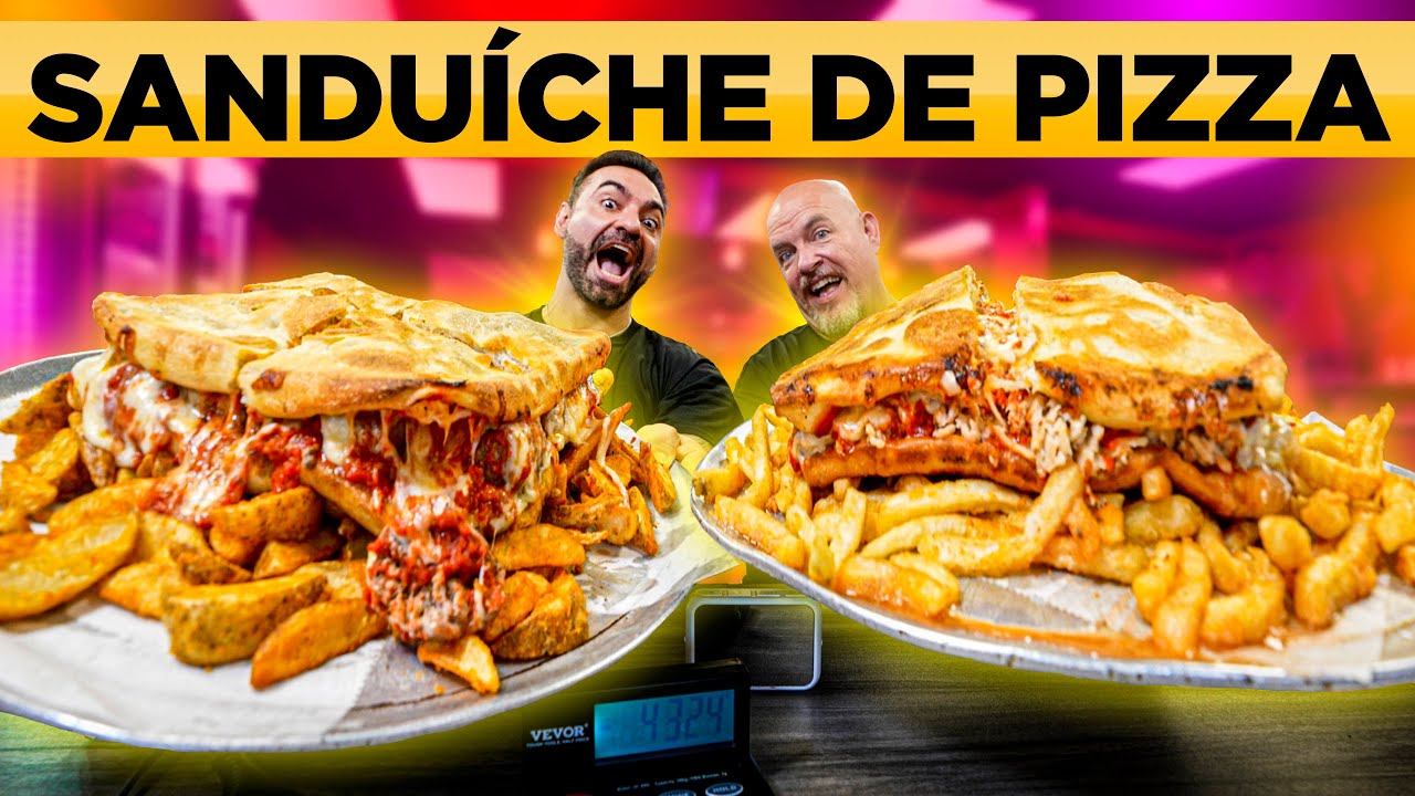 O gigantesco 'SANDUÍCHE DE PIZZA'!! | 10.000+ KCAL | Feat. BOB