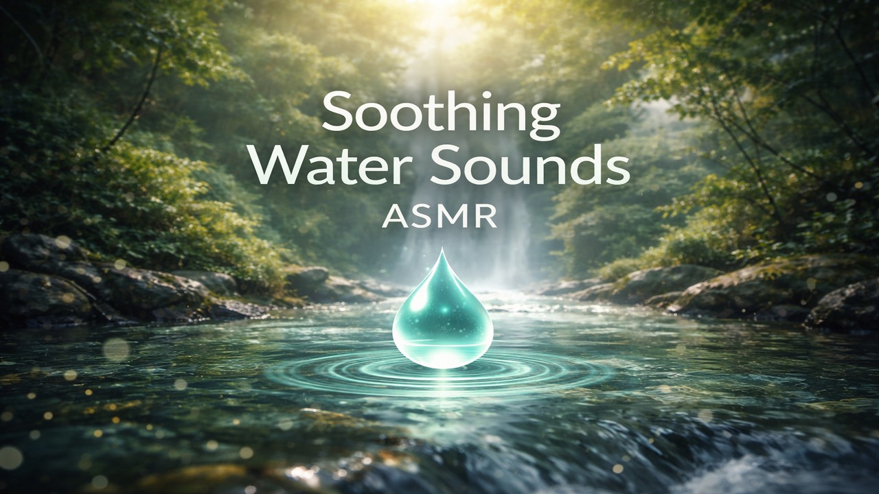 ASMR Soothing Water Sounds & Soft Music for Deep Relaxation and Sleep