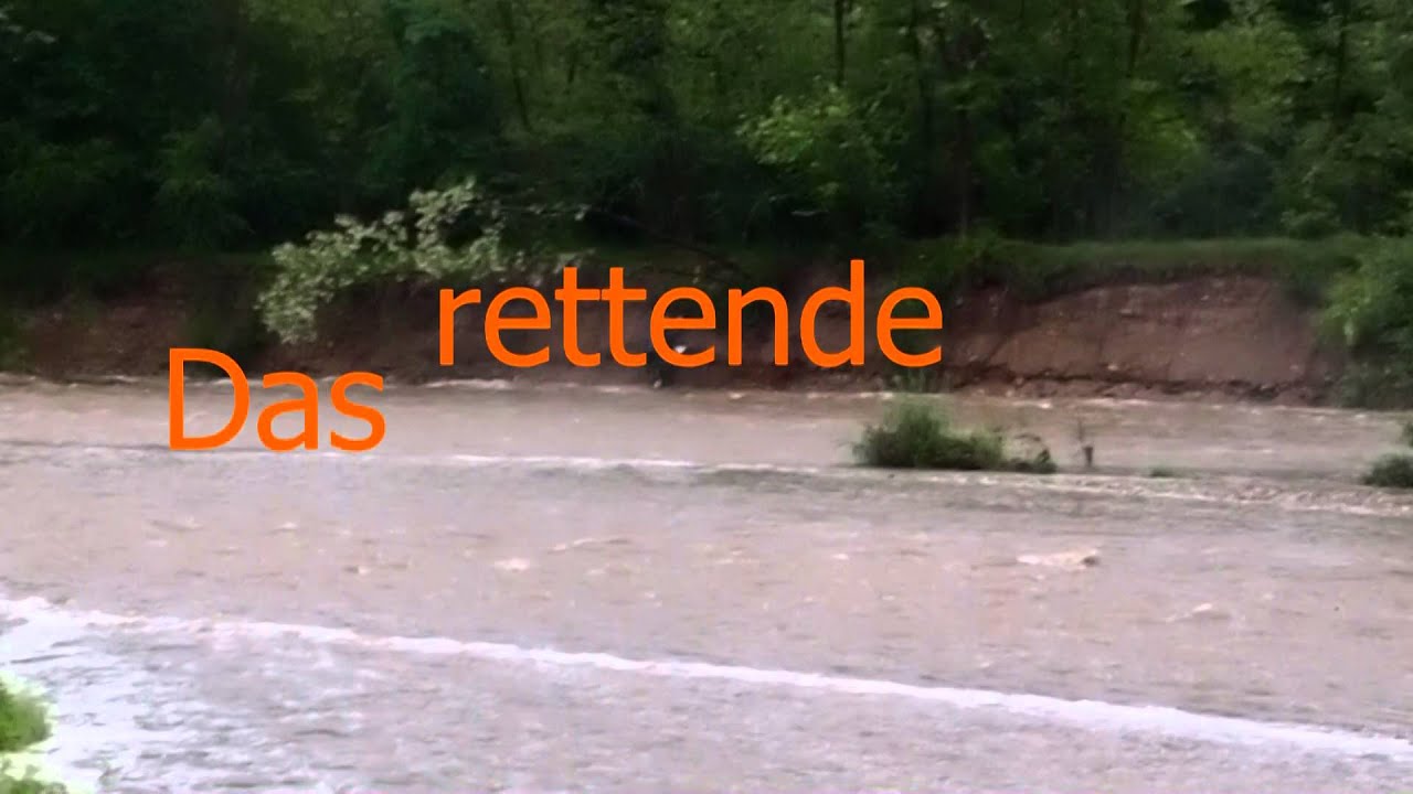 Hochwasser am Elvo Italien (Goldwäscher in Gefahr)
