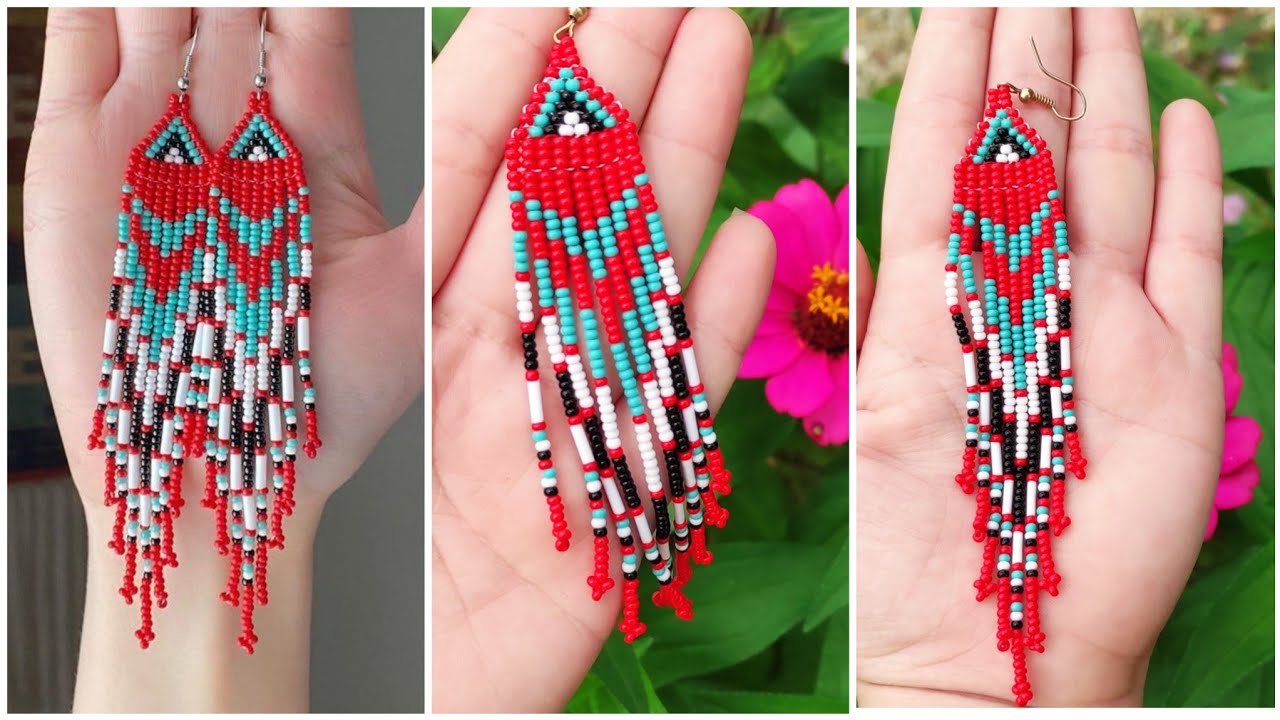 ❤️COMO HACER ARETES EN CASCADA CON MOSTACILLAS - Andrea G. Bravo