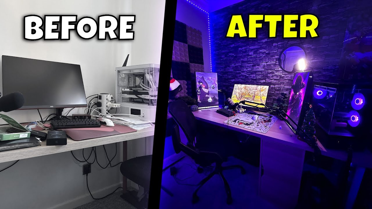 I Transformed My Messy Room Into My DREAM GAMING ROOM