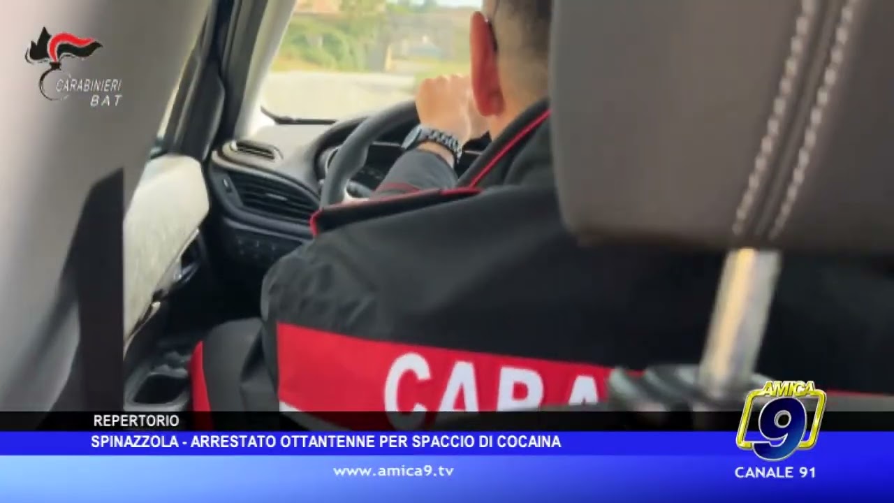 Spinazzola - Arrestato ottantenne per spaccio di cocaina
