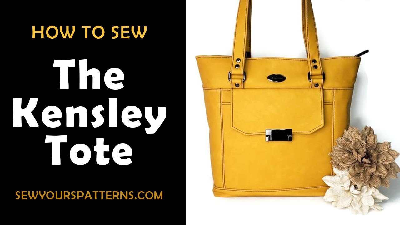 Урок по шитью: как сшить сумку-тоут Kensley по выкройкам Sew Yours