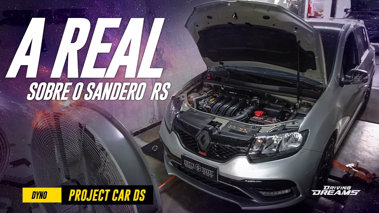 A Real Sandero RS 2020! Vale a pena preparar o motor ou a suspens&atilde;o? Aceleramos no dinam&ocirc;metro #151