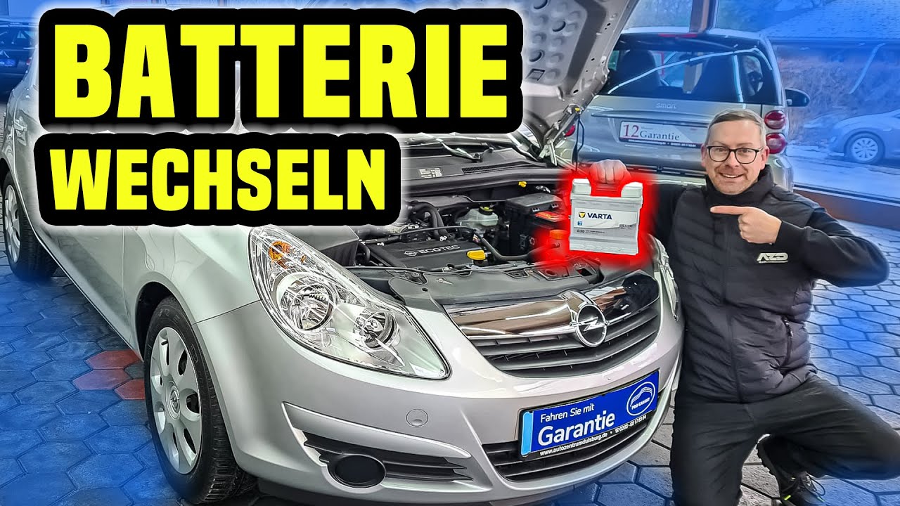 Opel Corsa D Batterie Wechseln !!!