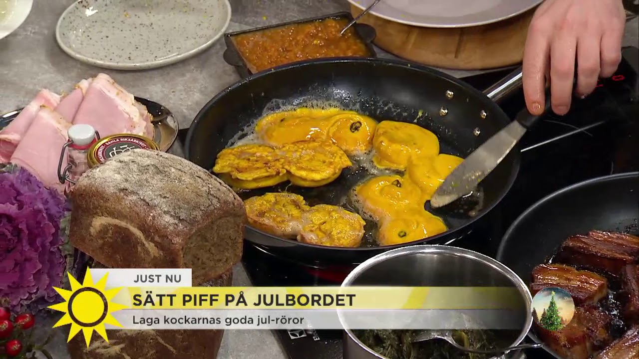 Julmat &ndash; &rdquo;Uppdatera, modernisera men beh&aring;ll grunden av julbordet&rdquo; - Nyhetsmorgon (TV4)
