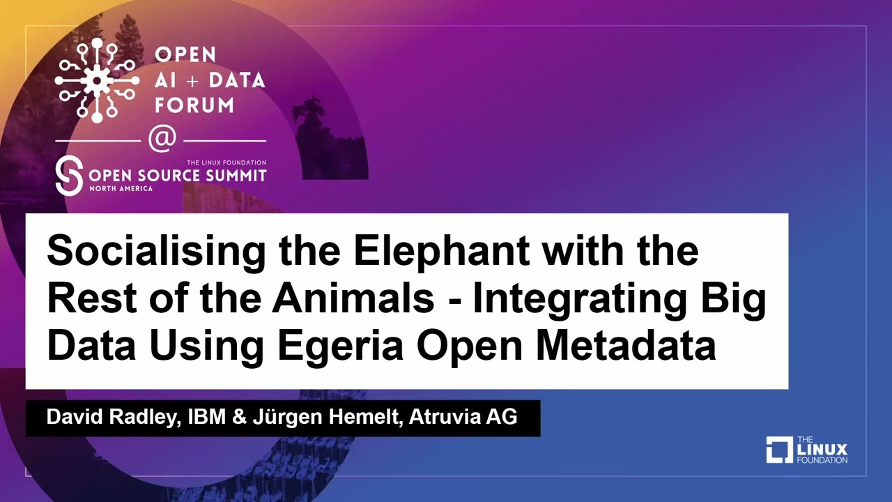 Socialising the Elephant with the Rest of the Animals - Integrating...- David Radley & Jürgen Hemelt