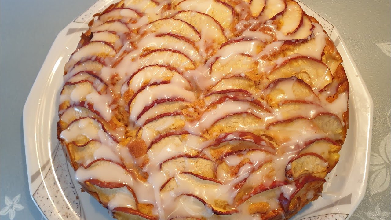 Leckere Apfelkuchen.Einfach und saftige.