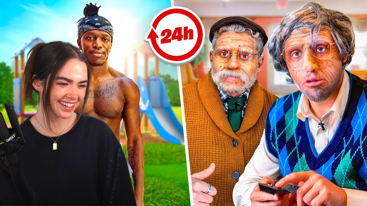 Rose Reacts to Sidemen Old vs young for 24 Hours Challenge! | VOD
