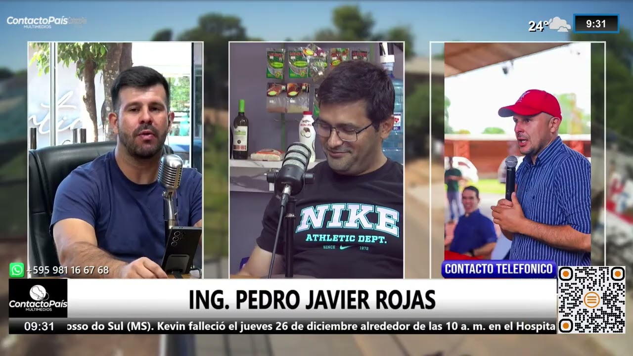 Nota con el Ing. Pedro Javier Rojas - Contacto Telefonico