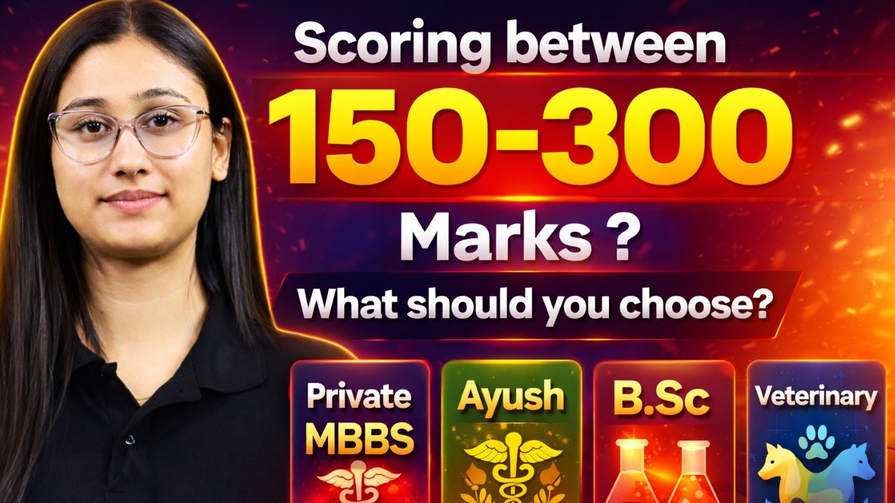 Scoring between 150-300 Marks ? | What should you choose? Private MBBS / Ayush / B.Sc / Veterinary