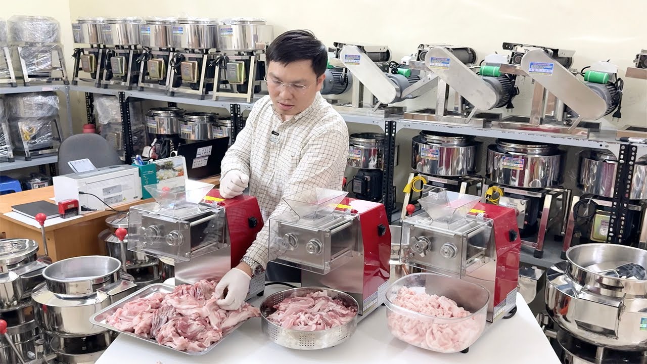 Trên tay MÁY THÁI THỊT DQ90 Cao Cấp Rất Đáng Để Đầu Tư
