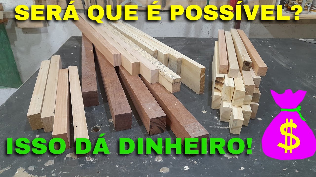 VOU te Ensinar um Projeto que te Fará Lucrar no mínimo 2000 por mês _ Marcenaria para iniciantes