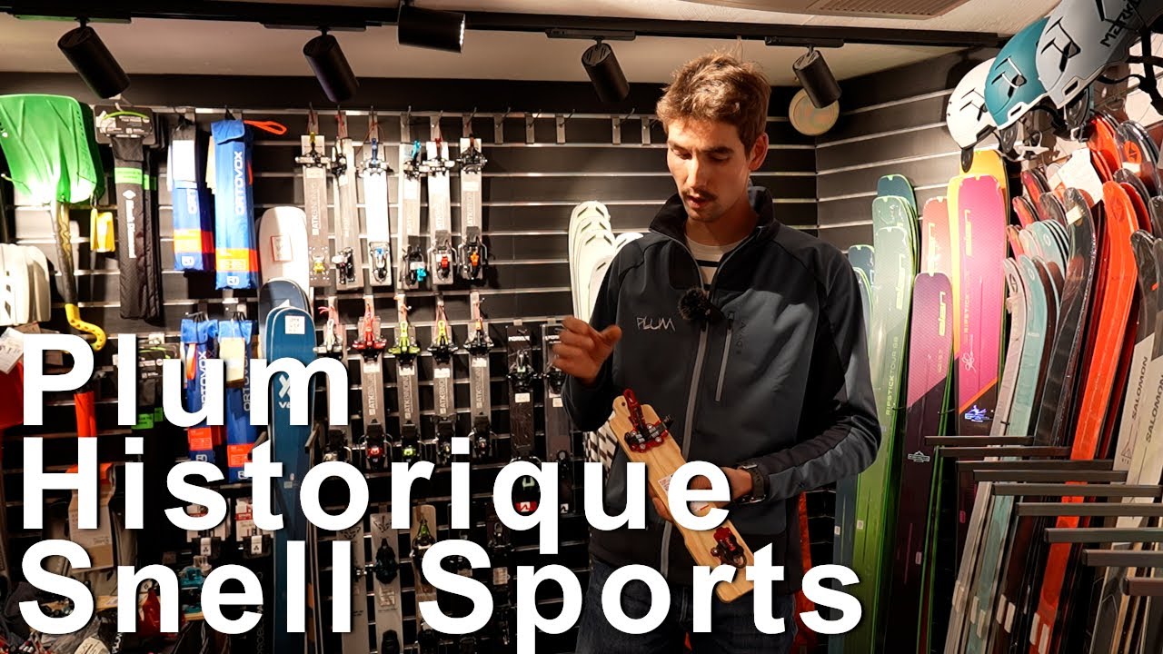 Fixation Plum Historique de la marque Mat&eacute;riel ski de randonn&eacute;e montagne alpinisme Snell Sports